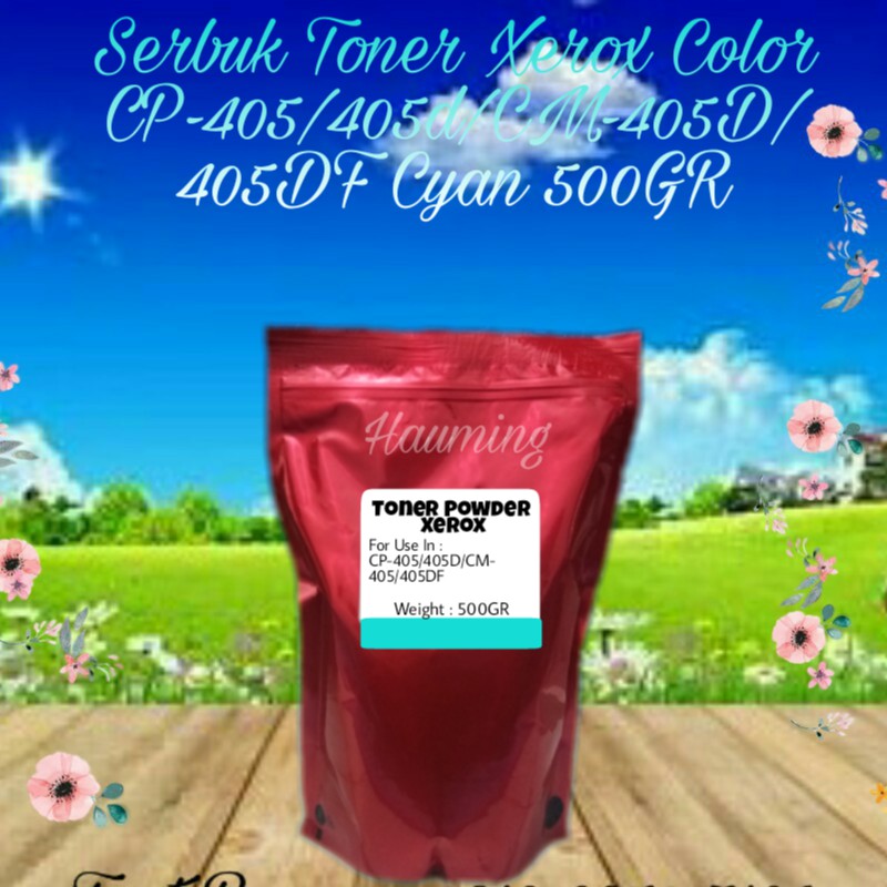 Serbuk Toner Color Xerox CP405 CP405D CM405 CM405D CM405DF CP-405 405D CM-405 405DF Cyan 500gr