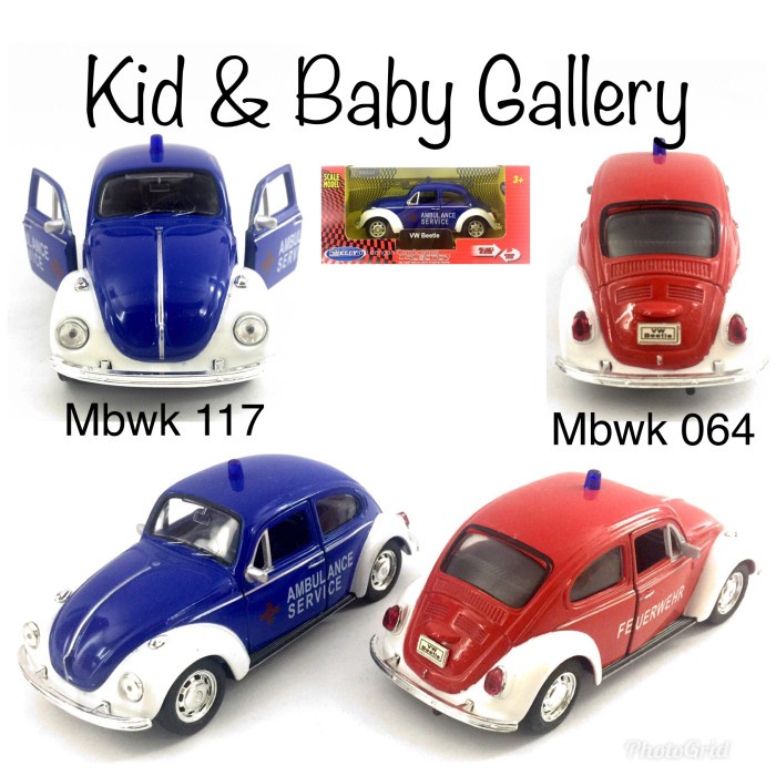 DIE CAST WELLY VW BEETLE [ MBWK 064 ] LESISH