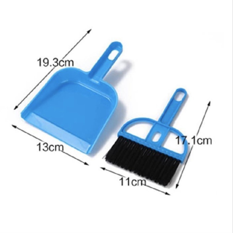 ♫ Megata ♫ A006 Mini Dustpan Set Sapu Mini Pengki Serokan Mini Nyapu Karpet Mobil Pembersih Meja