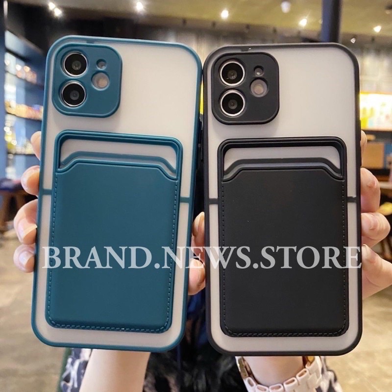 MACARON SLOT CARD PROTECTOR IPHONE 6/ 6+/ 6 PLUS/ 7/ 8/ 7+/ 8+/ X/ XS/ XR/ XS MAX/ HARD CASE FUZE/ SOFT CANDY AKRILIK/ACRYLIC/ dompet kartu 001