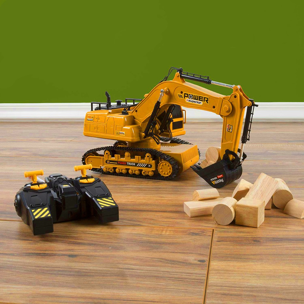 RC Remote Control Car Mobil Remot Kontrol DIGGER REMOTE CONTROL EXCAVATOR 380° XM-6811L ukuran besar