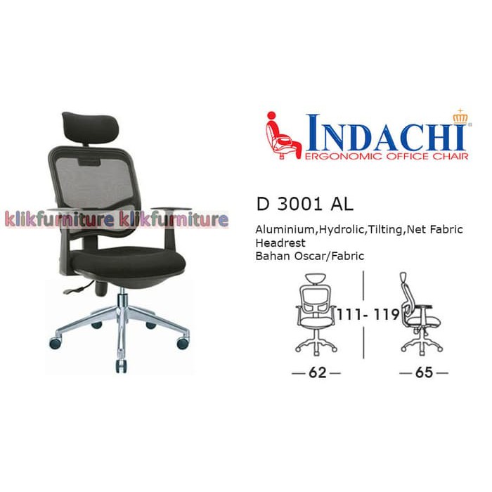 D 3001 AL Indachi Kursi Kantor