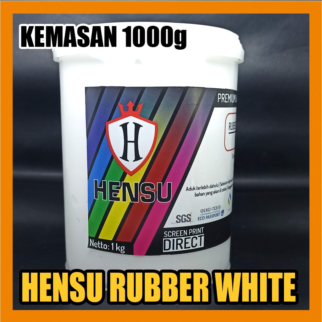 

Pasta Rubber Hensu White 1000g