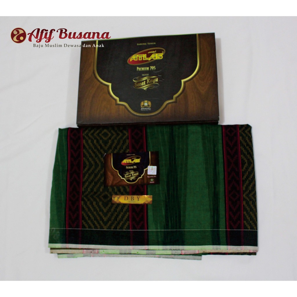 Sarung Atlas Premium 795 Motif Serat Kayu Murah