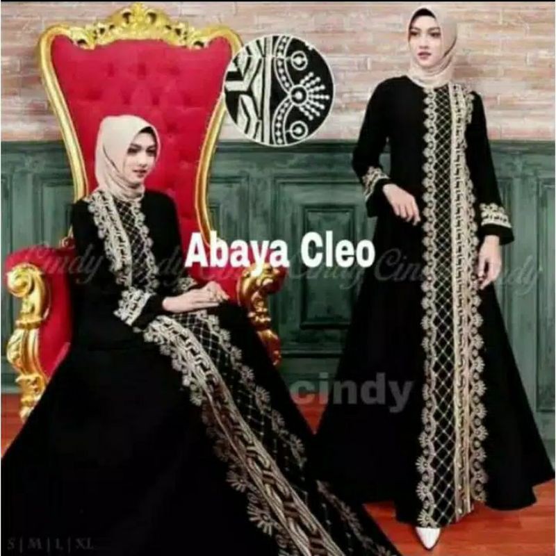 Gamis Arab Abaya Bordir Motif Turki