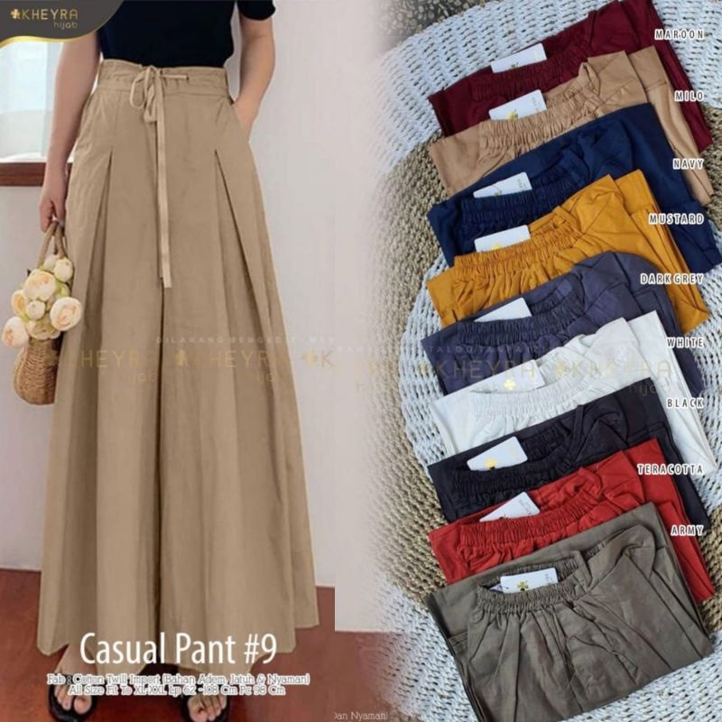 CASUAL PANTS#9 ORIGINAL BY KHEYRA / CELANA PREMIUM / CELANA MURAH