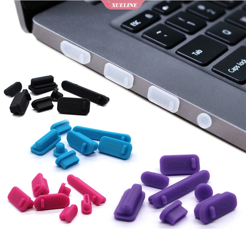 16pcs Plug Silikon Anti Debu Untuk Laptop / Komputer