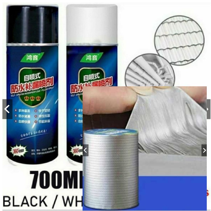 lakban anti bocor  | lem anti bocor |  Paket lem semprot & lakban Anti Bocor Waterproof Leak Proof