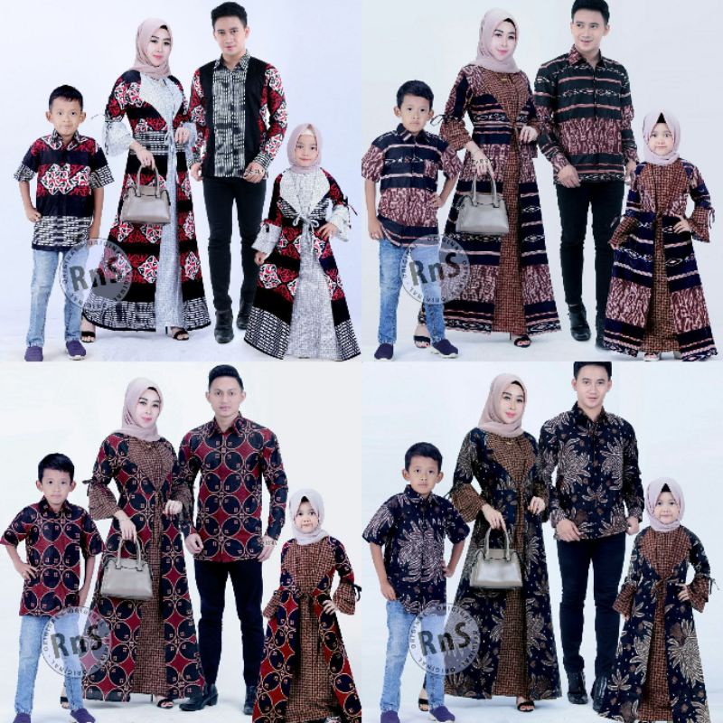 Batik Couple Keluarga Baju Couple Ibu dan Anak perempuan Couple Gamis Set Kondangan Baju Keluarga Ay