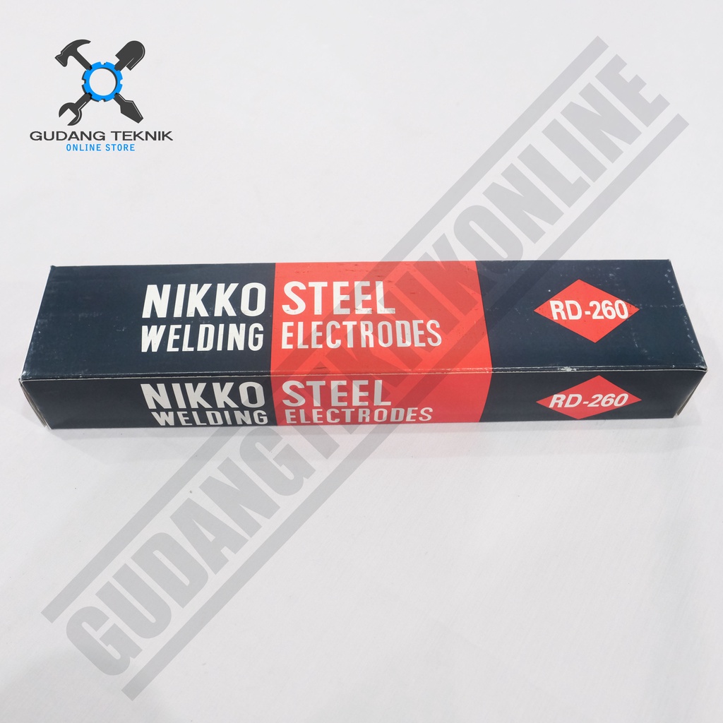 Kawat Las 2.6mm 3.2mm 4.0mm 5Kg NIKKO RD260 / Kawat Las Steel NIKKO RD 260 - Steel Welding Electrodes