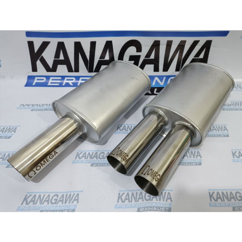 | Cuci Gudang | Knalpot Mobil OMEGA Racing Muffler Bass Kering Gahar Nembak - Exhaust tip / Ujung Mu