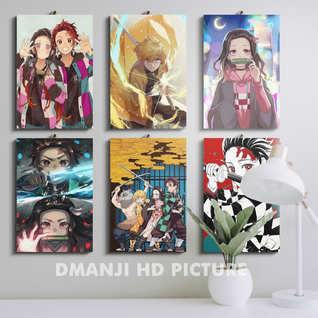 Poster Kayu Kimetsu No Yaiba 20x30 Hiasan Dinding Demon Slayer Walldecor Pajangan Kamar Anime Shopee Indonesia