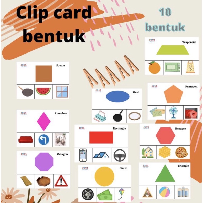 

RnB Edutoys CLIP CARD BENTUK