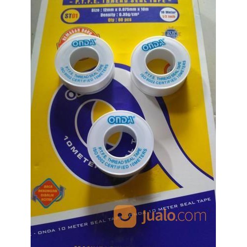 Seal Tape Onda Original Penutup Celah Keran Kran Air Fitting Drat Pipa Rucika Wavin dll