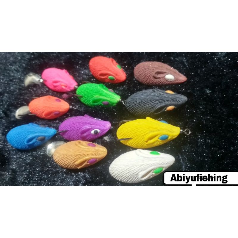 soft frog kodok palsu umpan casting curut 3D 3,7cm