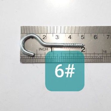 Sekrup Tanda tanya 5cm / Gantungan Sangkar / Screw Hook (C367)