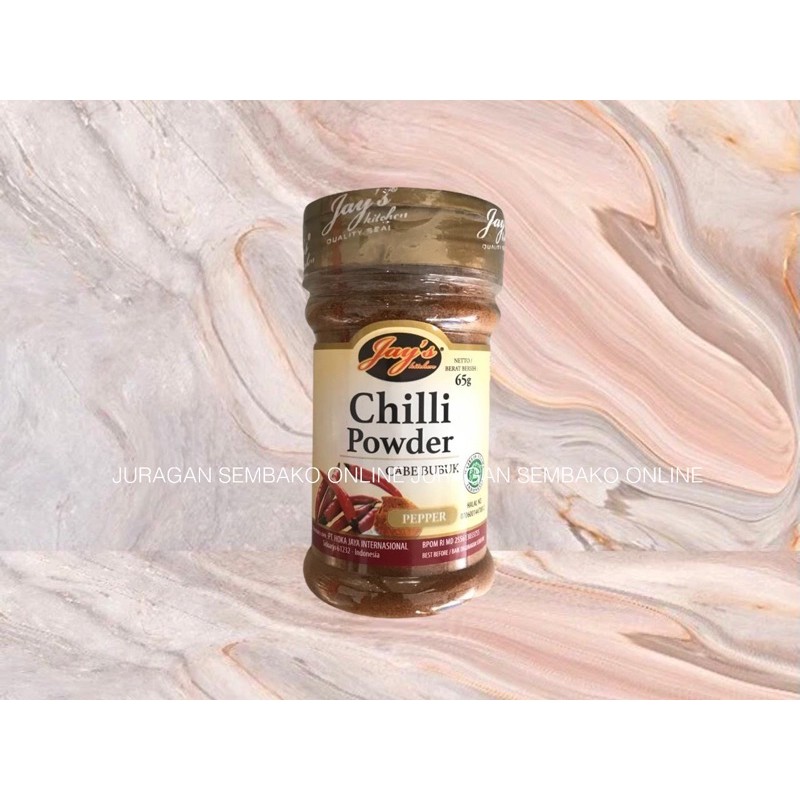 (JSO) jay's CHILI POWDER 65 GR / BUBUK CABE JAYS / CABE BUBUK