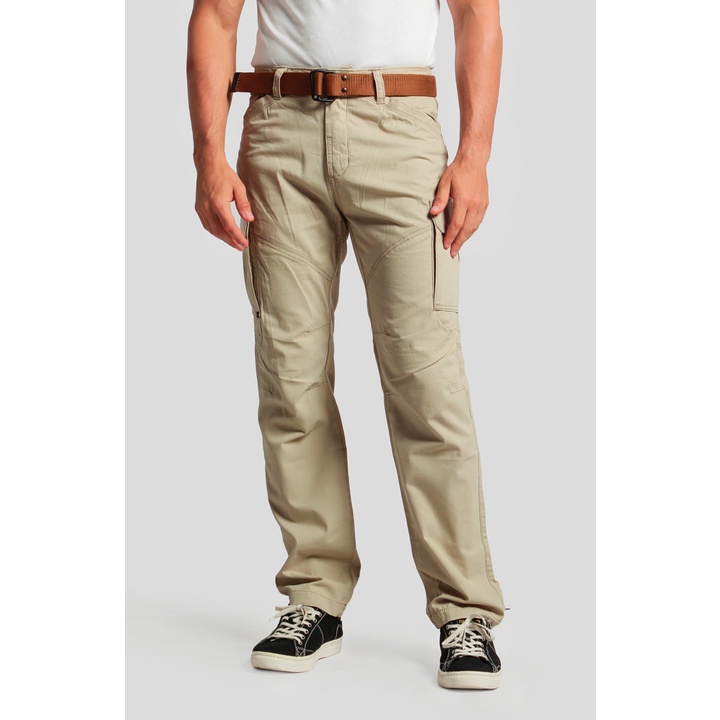 Celana Panjang Cargo Asli Brand MGee 3451C Thunder 002 Cream