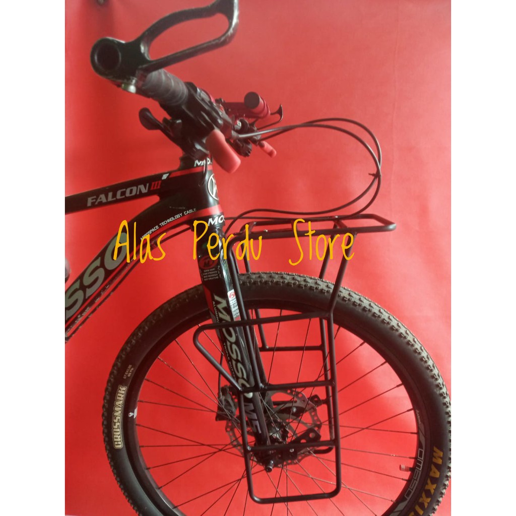 FRONT PANNIER RACK CUSTOM/ RACK PANNIER DEPAN SEPEDA FEDERAL/ FIXIE /MTB /TOURING/ RACK PANNIER 700C