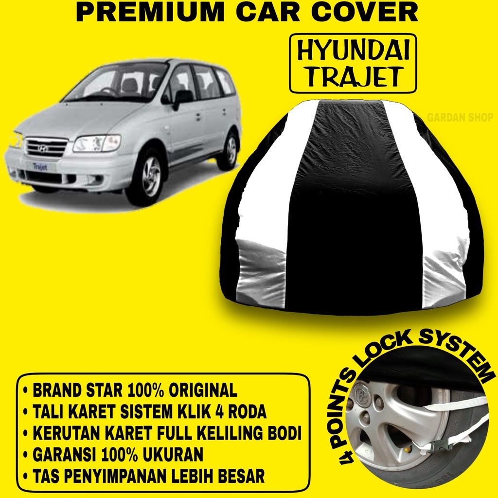 Body Cover HYUNDAI TRAJET Sarung Strip SILVER Penutup Pelindung Selimut Bodi Mobil Trajet PREMIUM