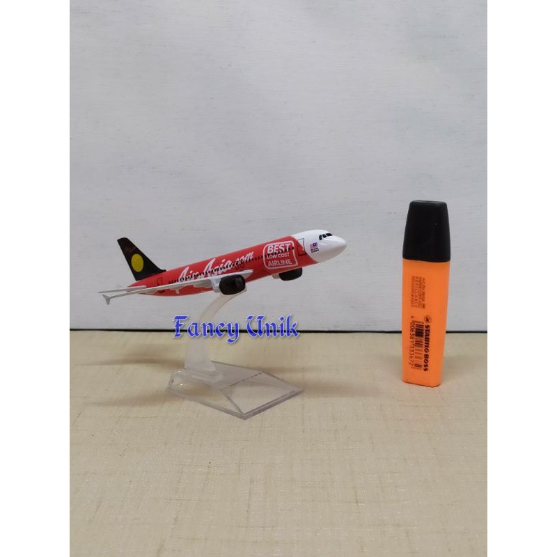 Diecast Mainan Miniatur Pesawat Air Asia Best