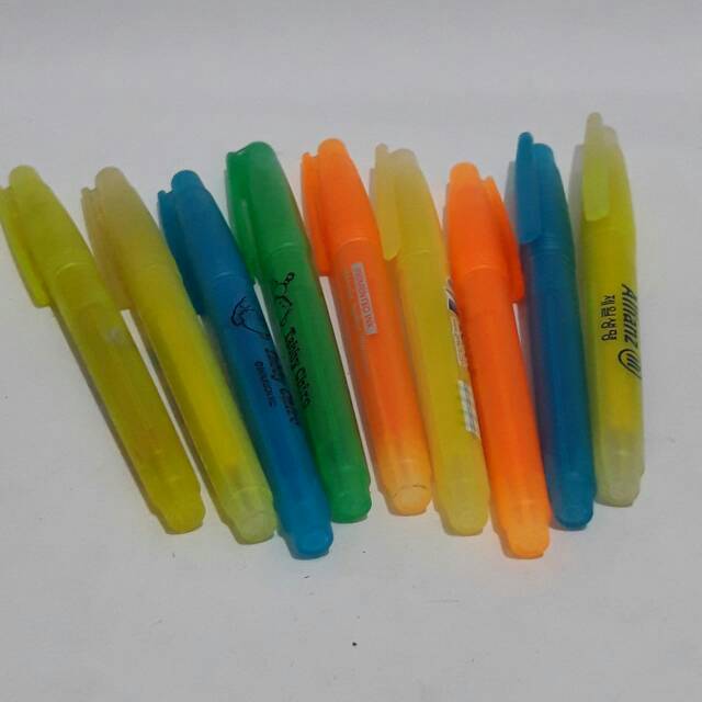 

Pocket highlighter bentuk Bolpoint