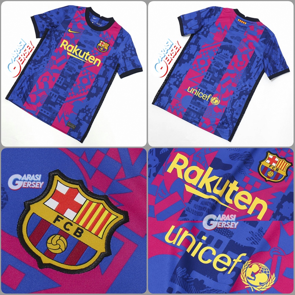 Jersey Bola Barcelona Home UCL 2021/2022 Barca Home UCL