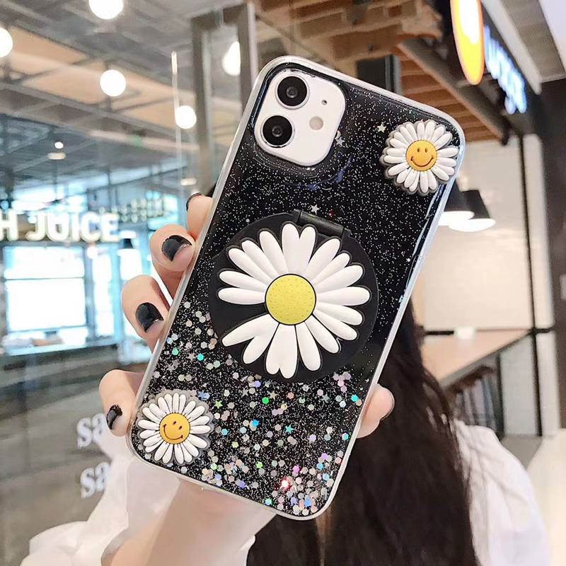 Nice Flower Mirror Soft Case HP OPPO A3S Realme C1 A5 A53 A33 A9 2020 A15 A1K A7 A5S A12 Realme C2 C11 C15 5 5S 5i C3 Narzo 5 Pro A31 A52 A92 Reno 5-#1