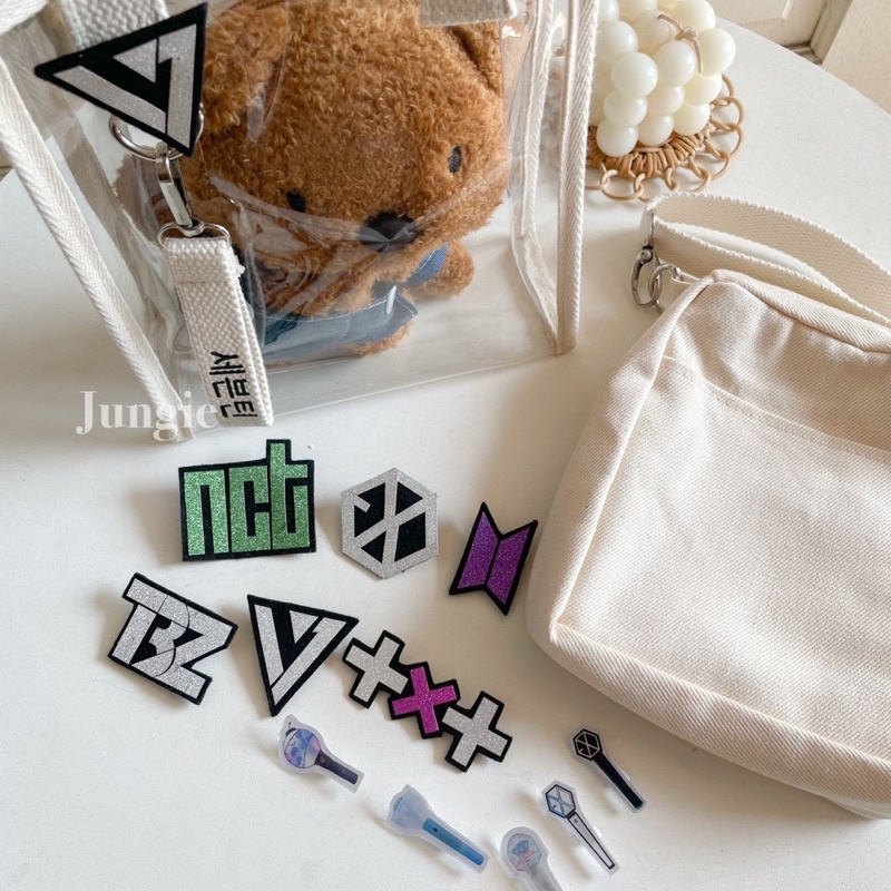 (free keychain &amp; pin) Minnie Bag Jungie PVC Bag korea kpop konser