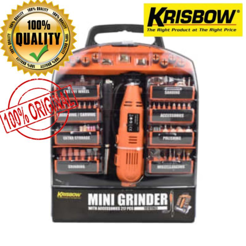 Krisbow Set Gerinda Mini 217 Pcs