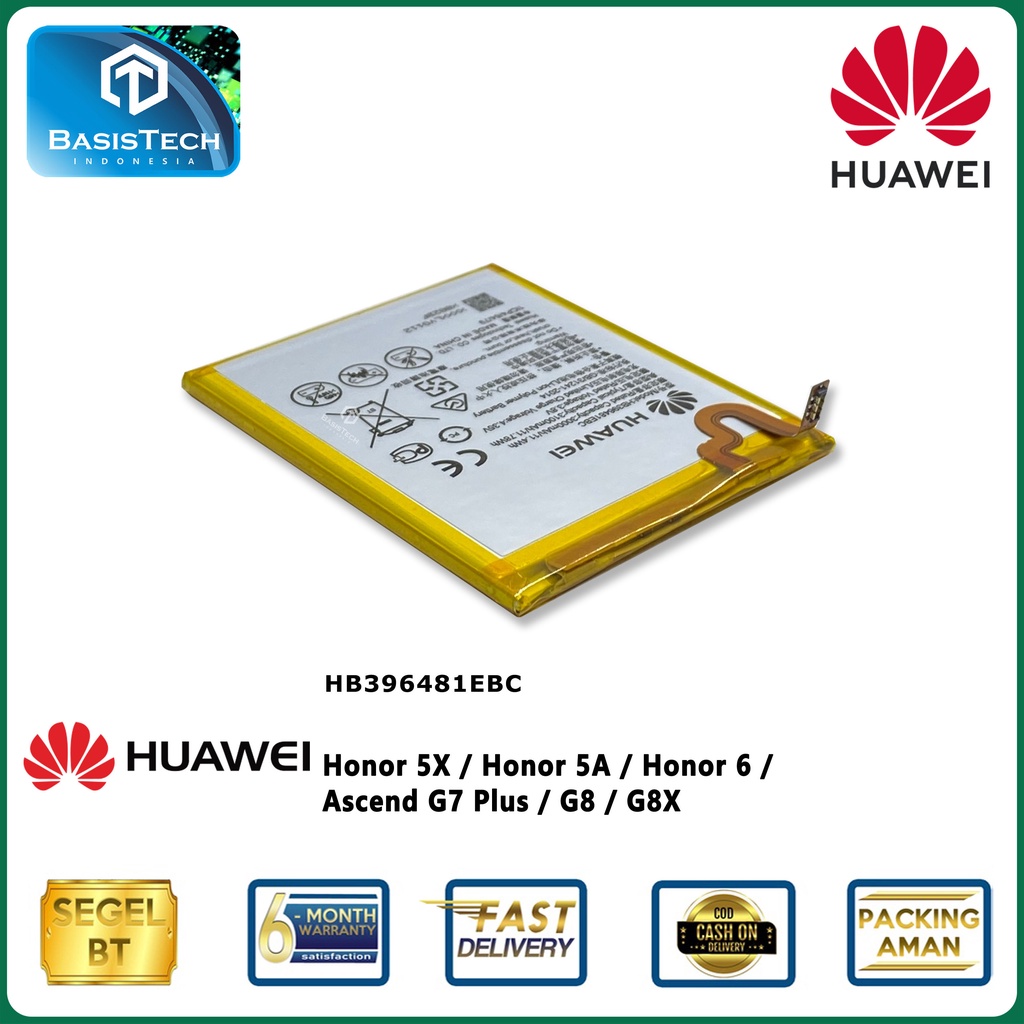 BATERAI HUAWEI HONOR 5X 5A 6 ASCEND G7 PLUS G8 G8X HB396481EBC