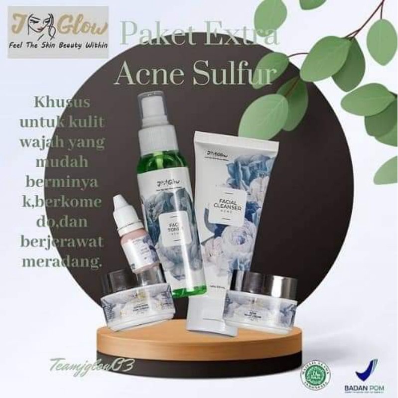 J GLOW ACNE EXTRA SULFUR / J GLOW SKINCARE /J GLOW ORIGINAL / SKINCARE BPOM / PERAWATAN WAJAH