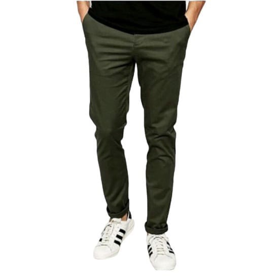 Celana Panjang Reguler Chino/Cino/Chinos Pria/Cowok Standar - Krem(Cream)/Abu(Grey)/Hitam(Black)/Hijau(Army)/Coklat(mocca)