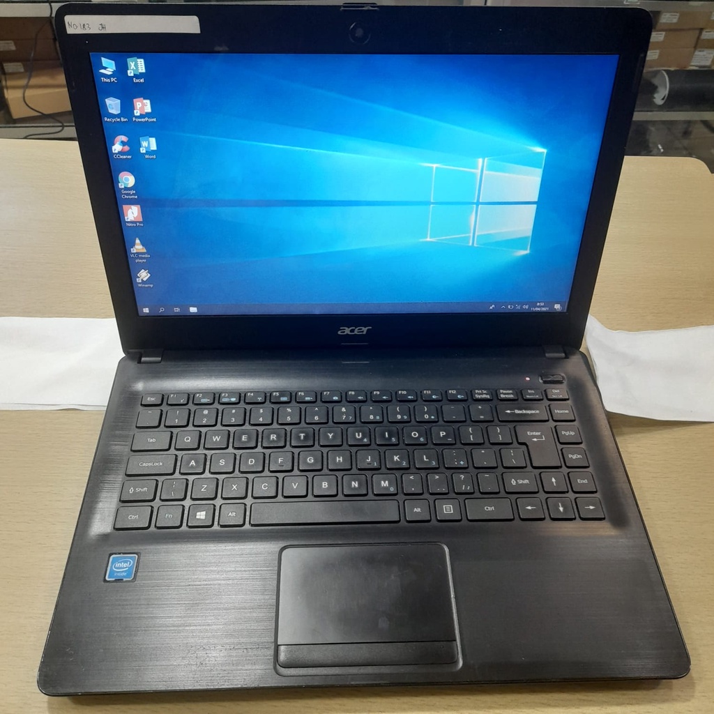 LAPTOP LEPTOP SECOND BEKAS ACER ONE 14 INTEL CELERON HDD 500GB