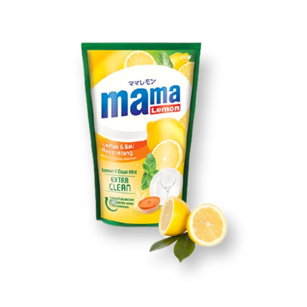 Mama Lemon Ekstrak Lemon &amp; Daun Mint Refill 780mL