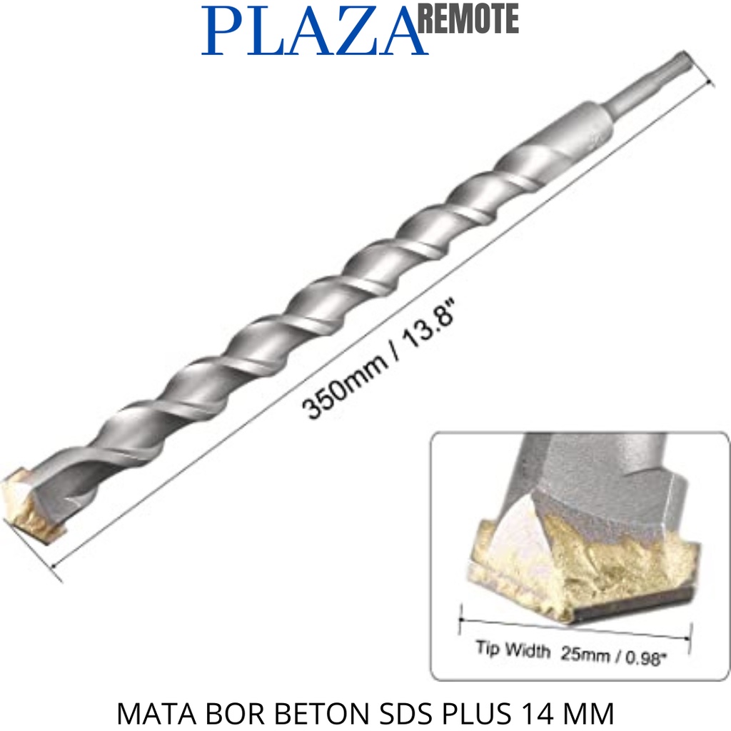 MATA BOR BOBOK TEMBOK BETON SDS PLUS 14 X 350 MM