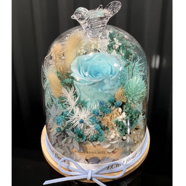 mini glass dome/ preserved flower dome