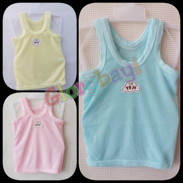 Singlet Anak Kaos Dalam Anak Bayi Atasan Kutung Polos Warna S M L XL