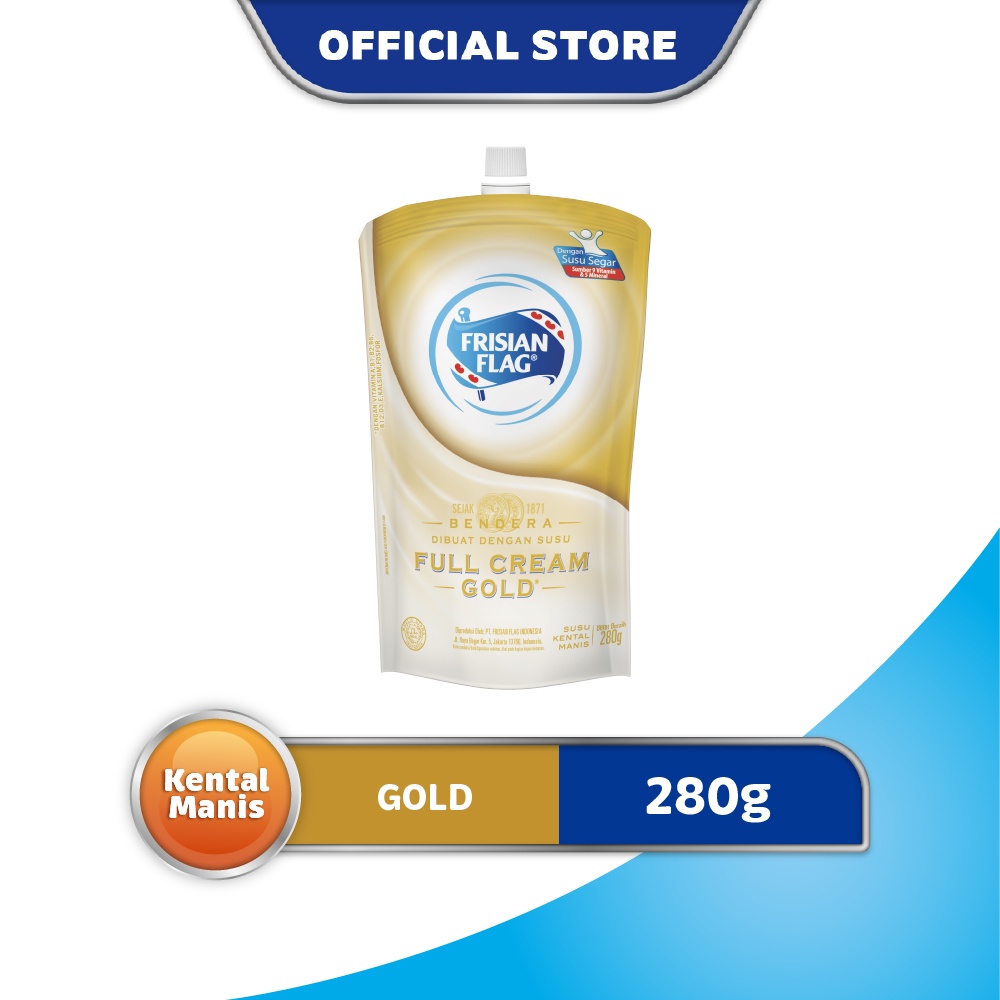

Frisian Flag Bendera Kental Manis Gold Pouch 280g - 1 pcs
