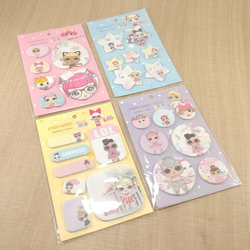 

sticky note N1078 gbr LOL bentuk bintang, hati, bulat