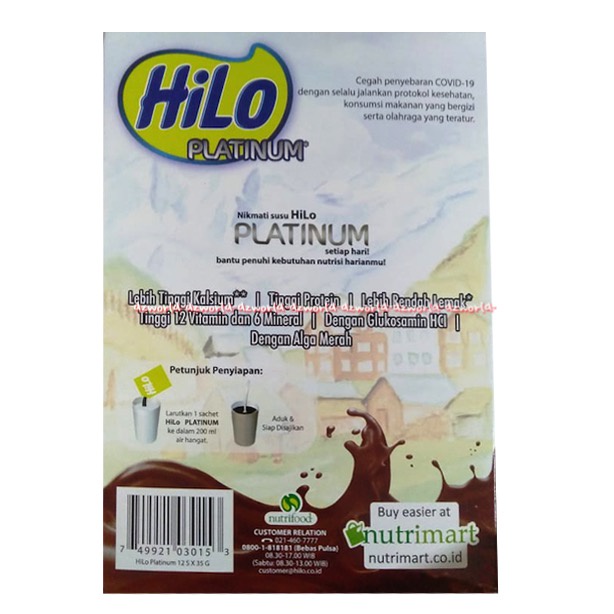 HILO Platinum Swiss Chocolate 420gr Coklat Susu Hilo Platinum Swis Chocolate Susu Tinggi Kalsium Hailo