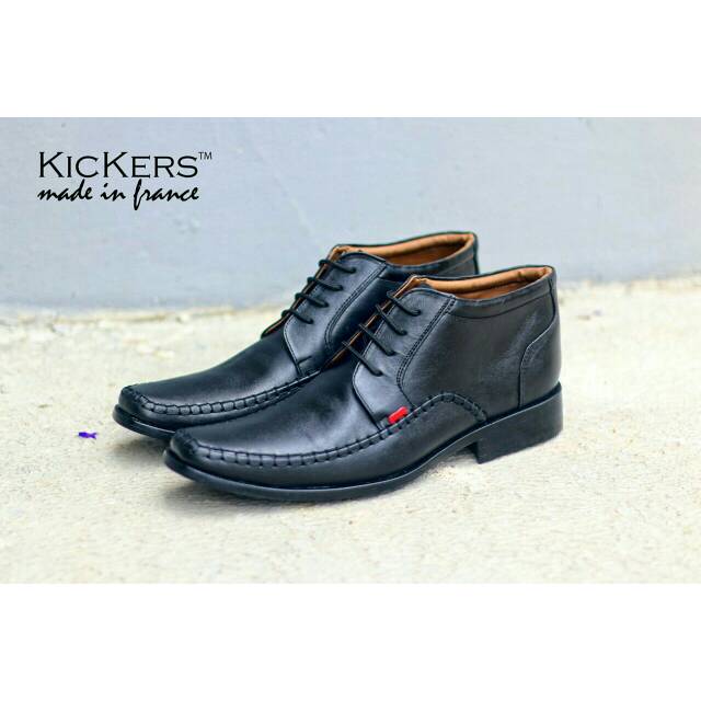 DISC 40%  KICKERS PENTOFEL TINGGI KULIT