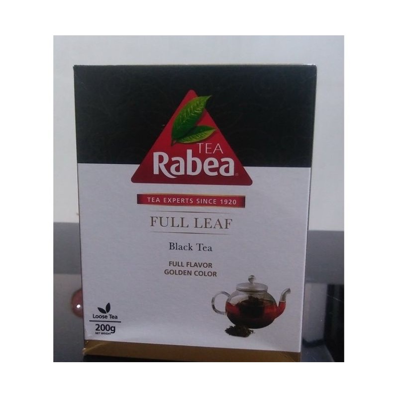 

Teh Arab Rabea Tea 200 Gram Full Leaf Black Tea Full Flavour Golden Colour IMPOR Saudi Warna Emas