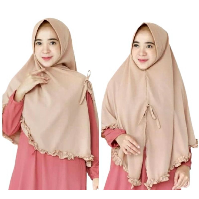 JILBAB PET ZAFRA KERUDUNG PET TALI KRIWIL JILBAB INSTAN