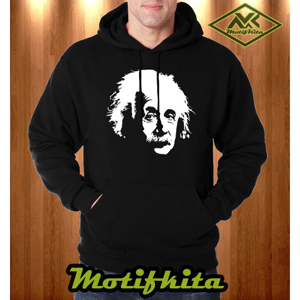 IMPORT QUALITY Jaket Hoodie Sweater ALBERT EINSTEIN   Keren Pria & Wanita  Motifkita