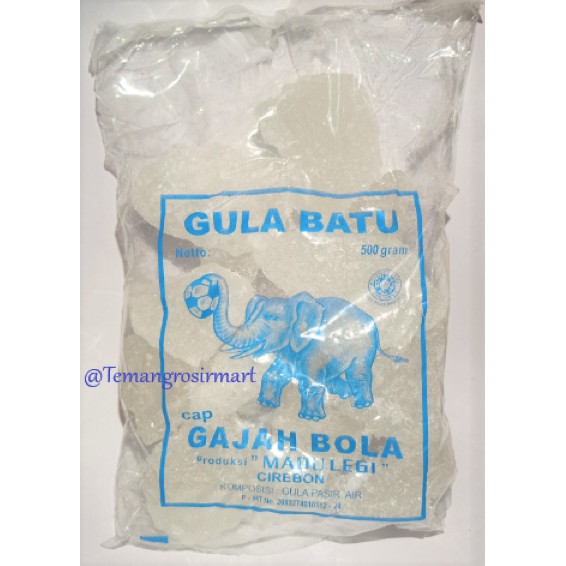 

Gula Batu Cap Gajah Bola 500gram