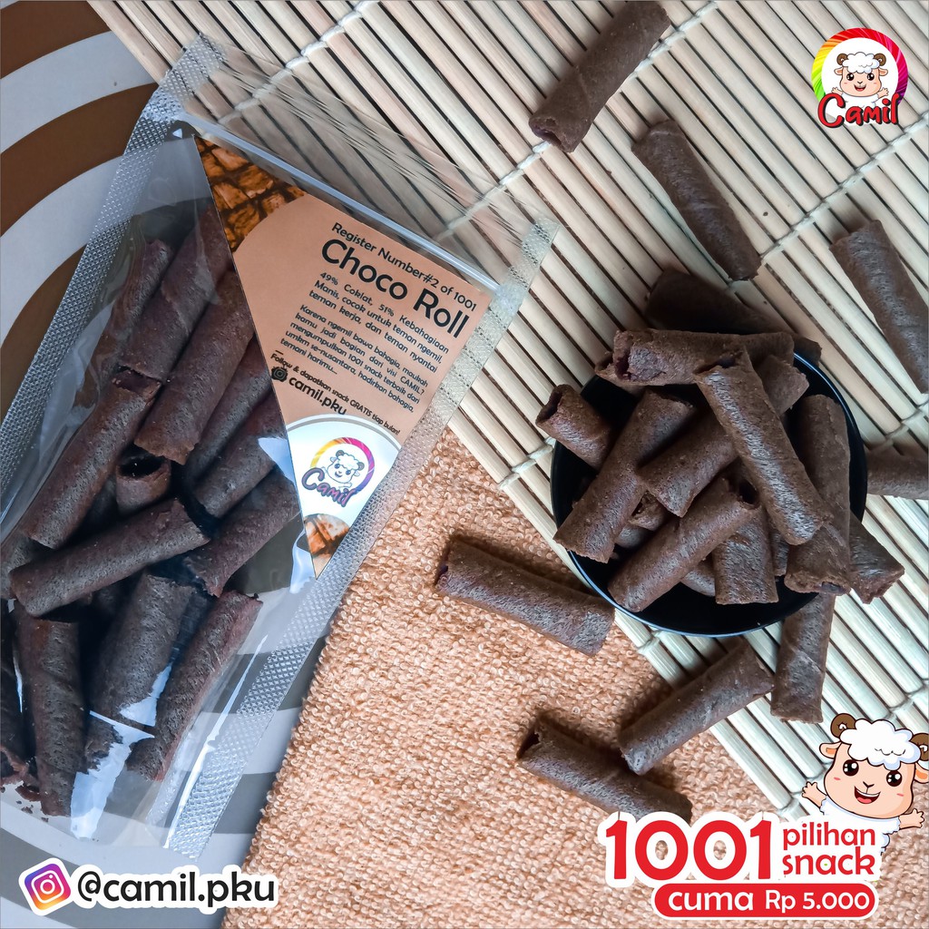 

[CAMIL REG.0002] CHOCO ROLL , CEMILAN / SNACK ASTOR COKLAT