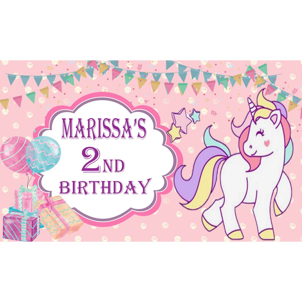 

sticker size 10x6 cm tema unicorn