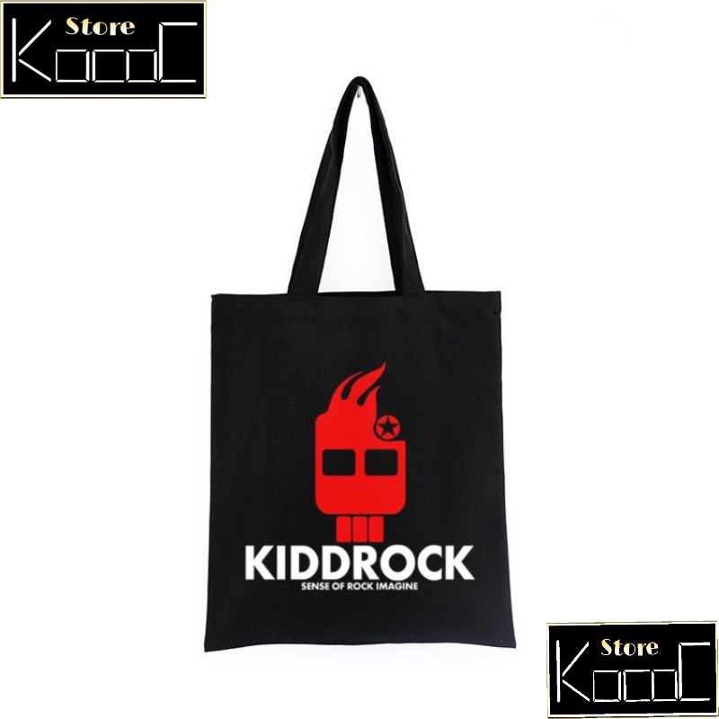 Totebag Distro KIDDROCK KID ROCK katun totebag sling bags waistbag / tas ransel slempang hitam tas s