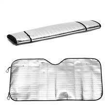 Cover Pelindung Kaca Depan Belakang Mobil Bahan Aluminum Foil Warna Silver